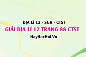 Giải Địa lí 12 trang 88 Chân trời sáng tạo SGK